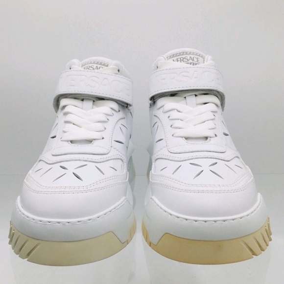 Versace Odissea Sneaker 'Cut-Out - Optical White' US Mens 11 - Picture 3 of 11
